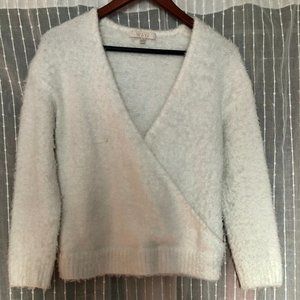 Nordstrom Fuzzy Cross-front Sweater